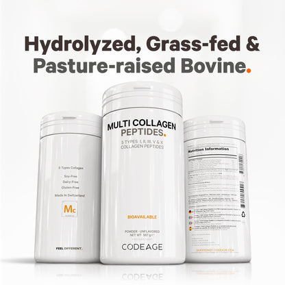 Codeage Multi Collagen Protein Powder Peptides, 2-Month Supply, Hydrolyzed, Type I, II, III, V, X Grass Fed