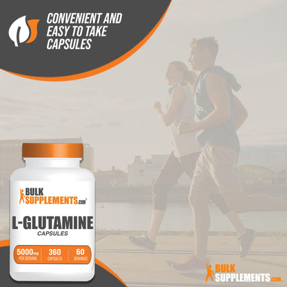 BULKSUPPLEMENTS.COM L-Glutamine Capsules - Glutamine Supplement, L Glutamine