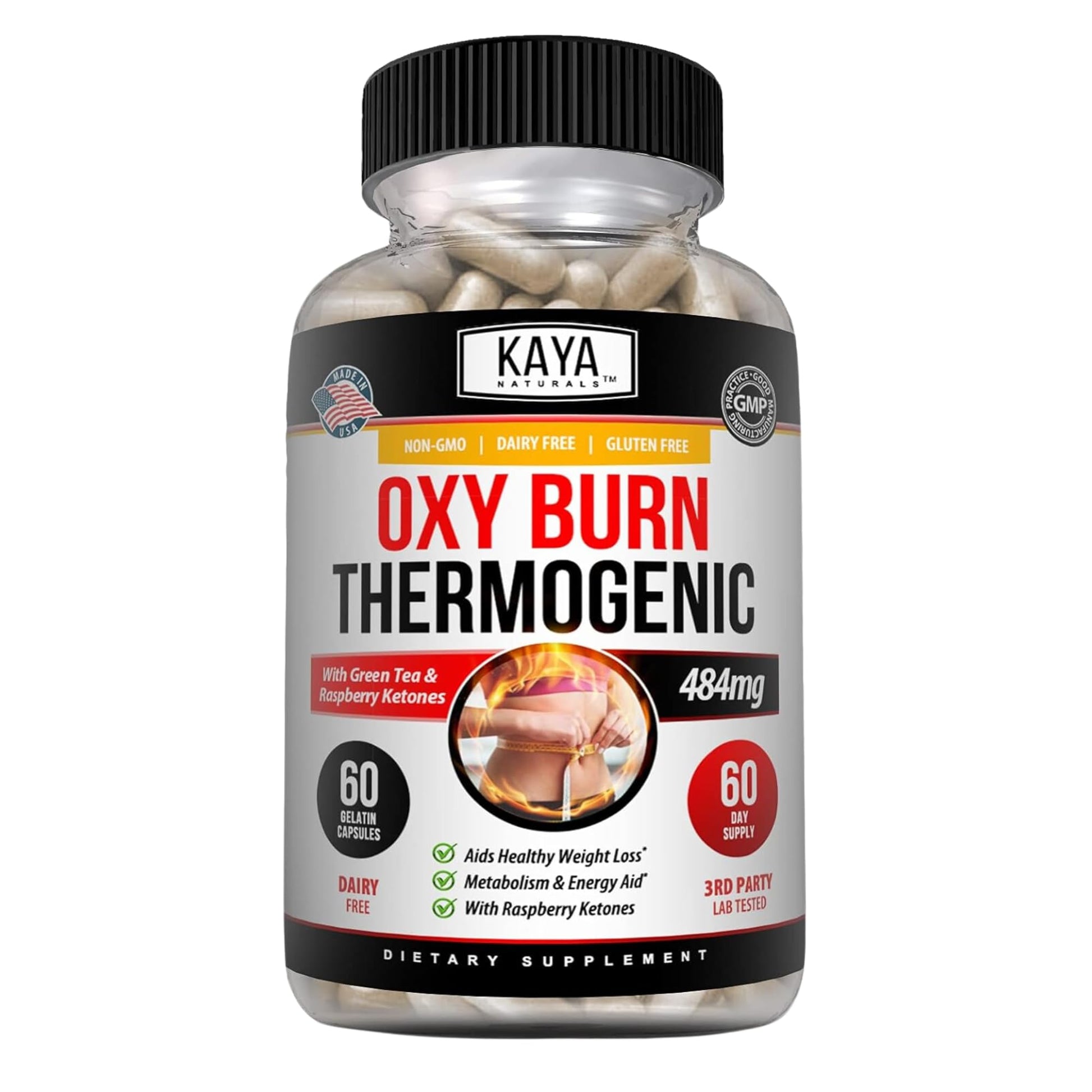 Kaya Naturals Oxy Burn - Weight Loss Pills for Women & Men - Appetite Suppressant 