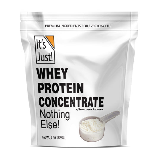 It's Just! - 100% Whey Protein Concentrate, Made in USA, Premium WPC-80, No Added 