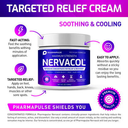 Neuropathy Nerve Therapy & Relief Cream - Maximum Strength Relief Cream for Foot