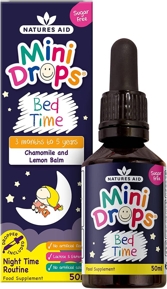 Natures Aid Bed Time Mini Drops for Children 3 Months - 5 Years, 50ml