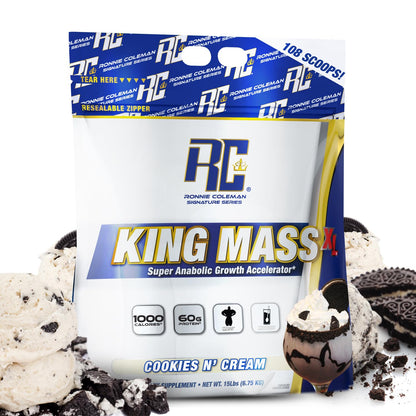 Ronnie Coleman Signature Series King Mass XL Mass Gainer Protein Powder, Muscle 