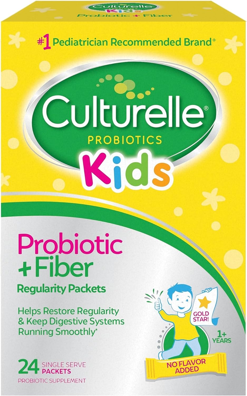 Culturelle Kids Probiotic + Fiber Packets (Ages 1+) - 24 Count