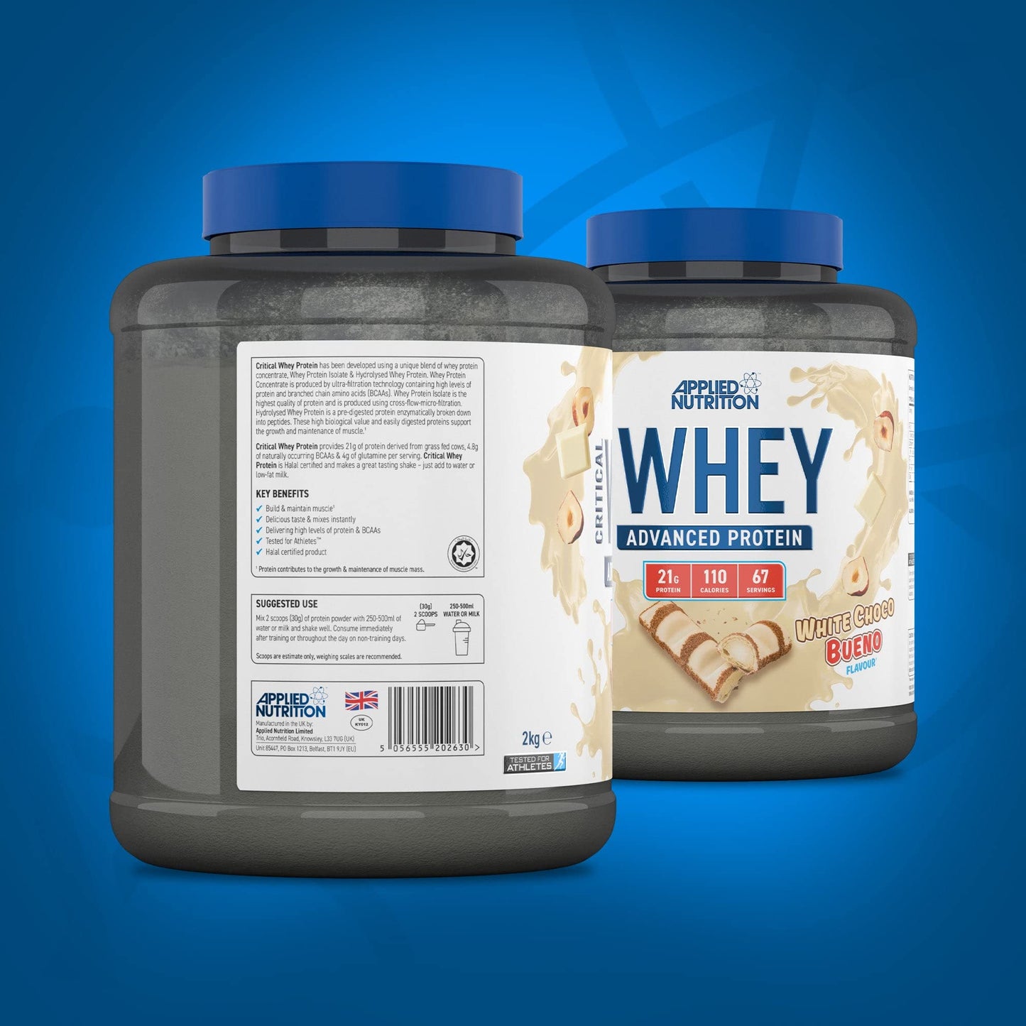 Applied Nutrition Critical Whey Protein Powder 2kg - High Protein Powder, Protein Milkshake