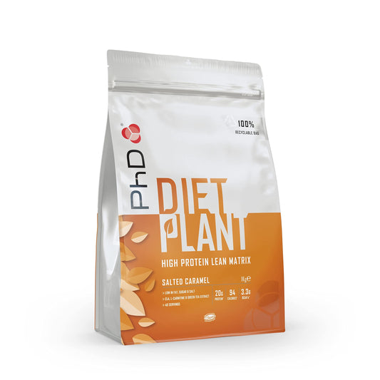 PhD Nutrition Diet Plant, Vegan Protein Powder Plant Based, Salted Caramel