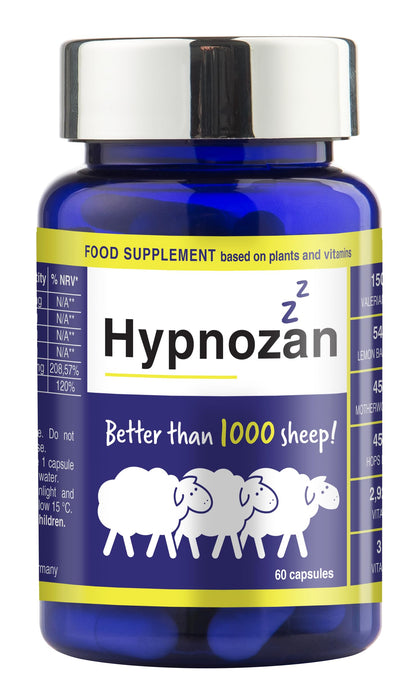 Hypnozan. 60 Easy Nights in Every Pack - 60 Capsules, Just One Before Bed. Natural 