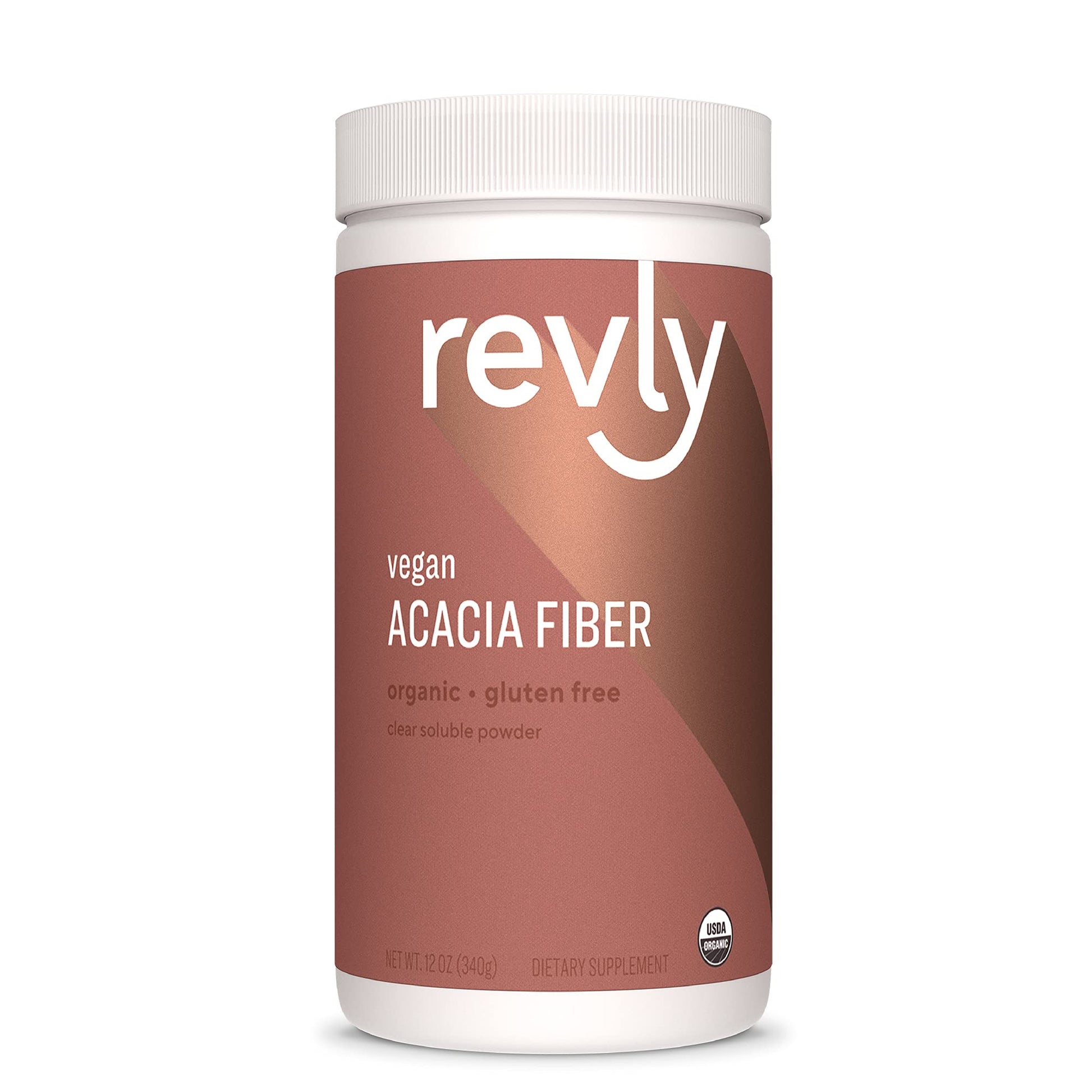 Amazon Brand - Revly Organic Acacia Fiber Powder, Supports Digestive Health