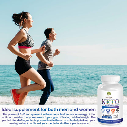 WHOLE LIFE Keto Advanced Formula Diet BHB Pills - Ketogenic All Natural, Support