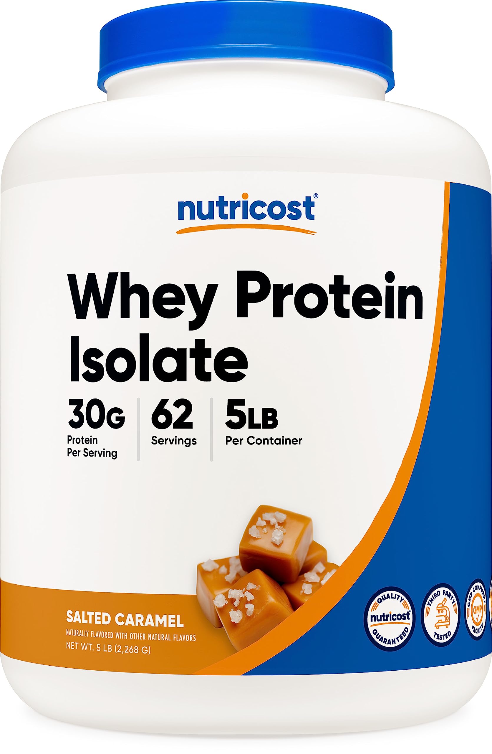 Nutricost Whey Protein Isolate (Salted Caramel, 5LBS)