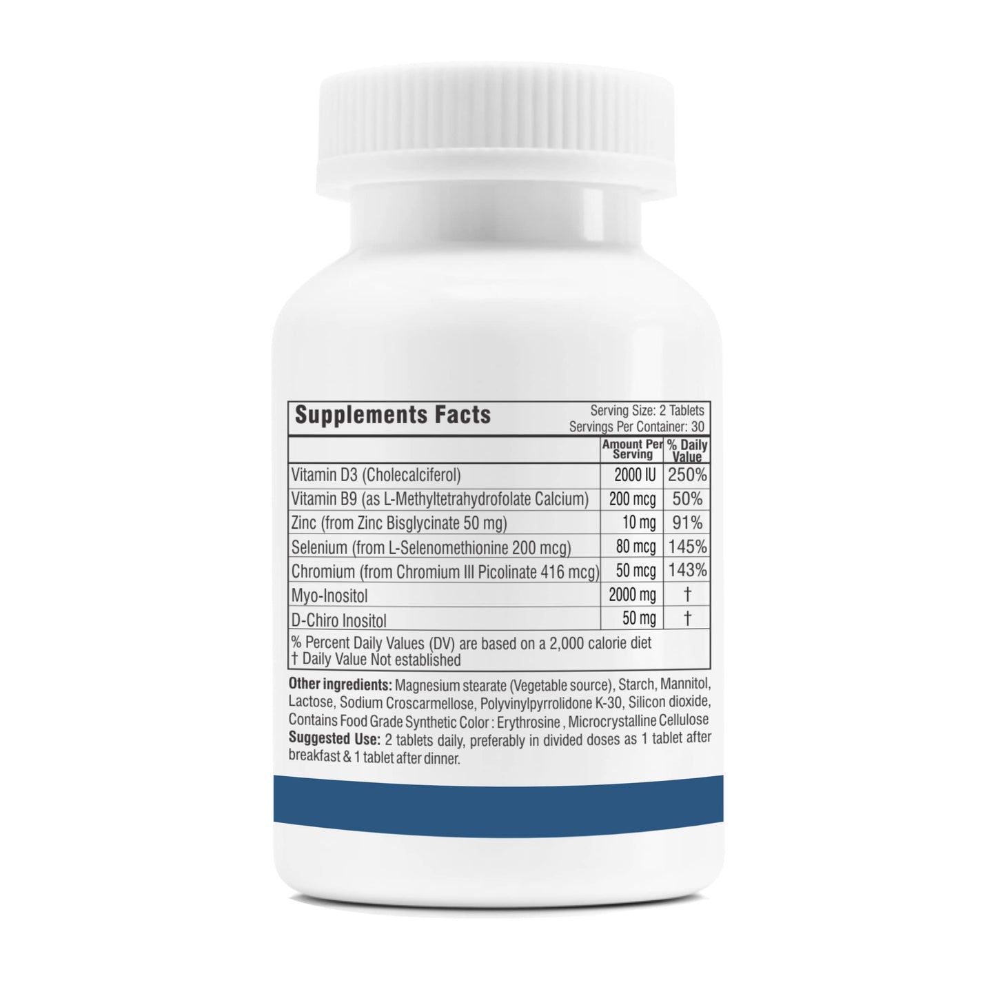 Trexgenics SYNERGISTIC & ADVANCED PCOS Support Myo-Inositol 1000 mg, D-Chiro