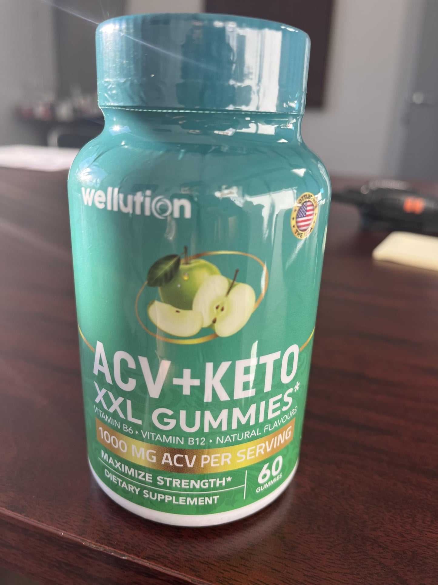 WELLUTION Keto ACV Gummies Apple Cider Vinegar - Sugar Free - Keto ACV Gummies