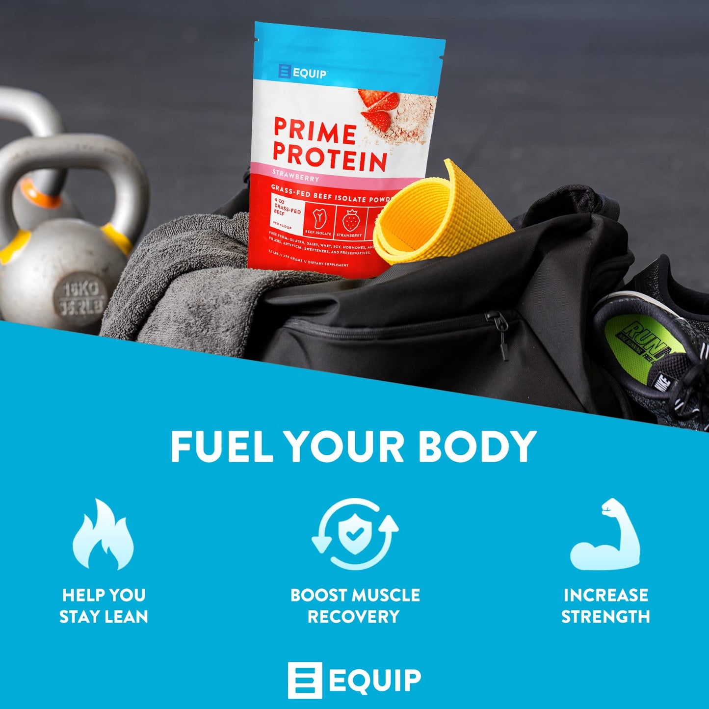 Equip Foods Prime Protein - Grass-Fed Beef Protein Powder Isolate -Paleo and Keto