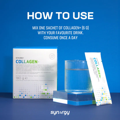 Synergy Worldwide Collagen+ 30 doses | 5810mg Collagen with Vitamin C, Hyaluronic Acid and Zinc