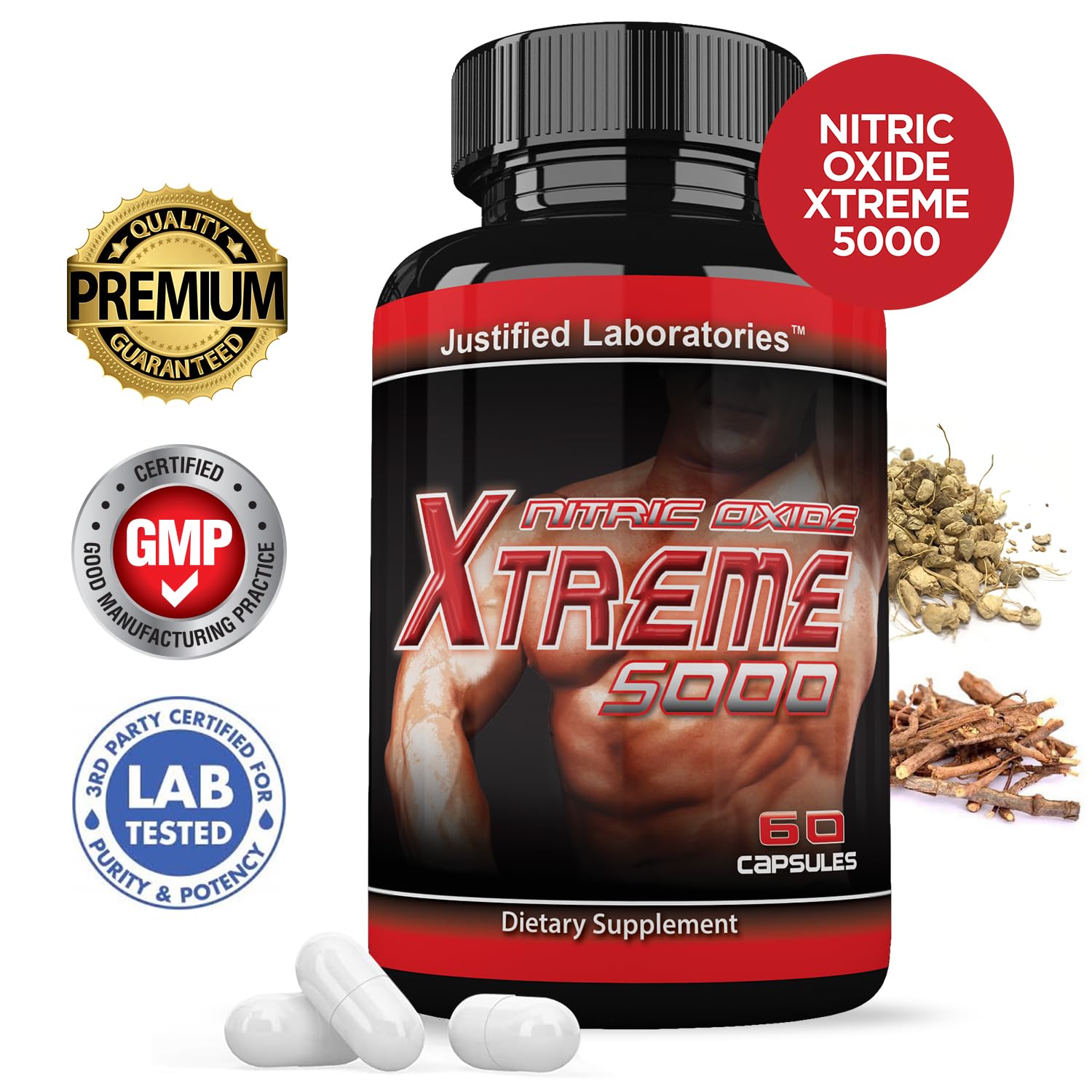 Nitric Oxide Xtreme 5000 Advanced Men's Heath Formula 60 Capsules