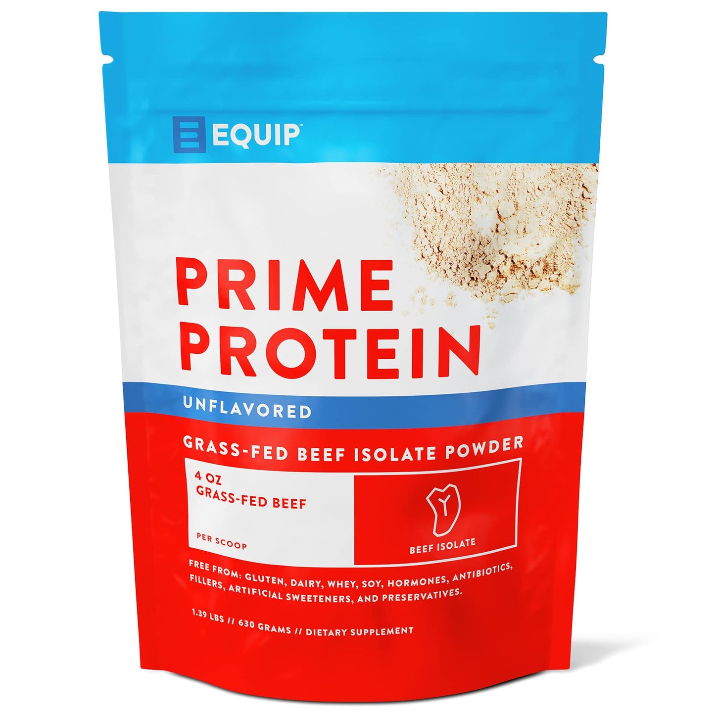 Equip Foods Prime Protein - Grass Fed Beef Protein Powder Isolate - Paleo and Keto Friendl