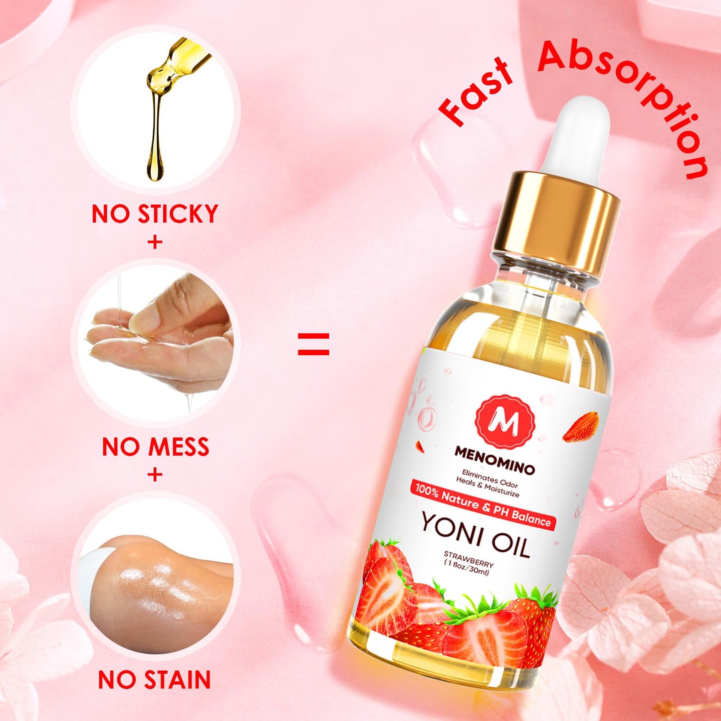 2 Pack Yoni Oil Feminine Oil for Women pH Balance - Feminine Deodorant - Vaginal Moisturizer - Eliminates Odor