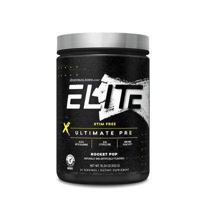 B BODYBUILDING.COM Elite Ultimate PRE Stim Free Rocket Pop