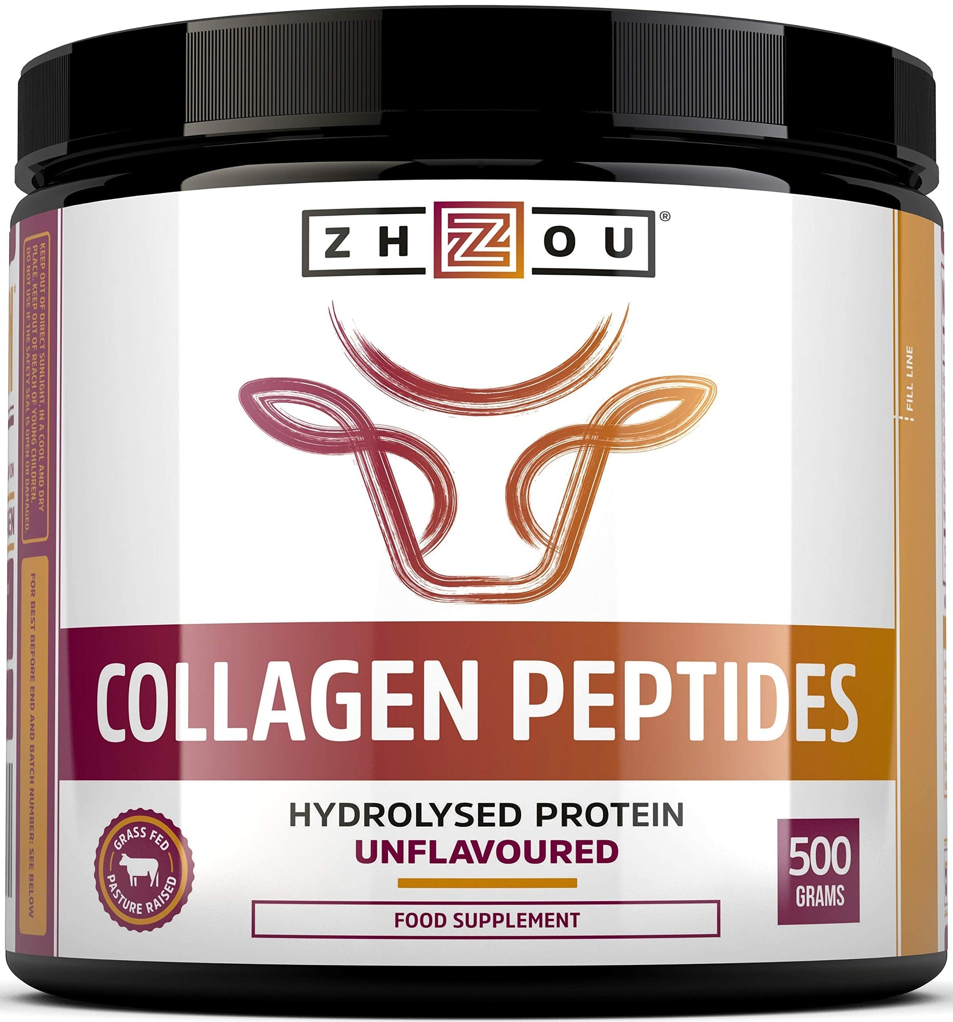 Collagen Powder 500g - Hydrolysed Collagen Peptides Powder - High Protein Bovine Collagen Supplement 