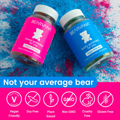 BEARVANA Bum & Chest Support Gummies for Women | Workout Enhancement