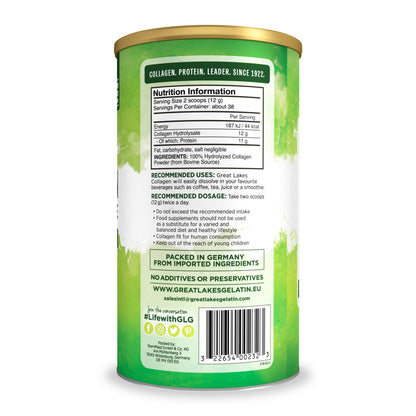 Great Lakes Gelatin Collagen Hydrolysate, Grass-Fed Bovine Hydrolysed Collagen Peptides Protein