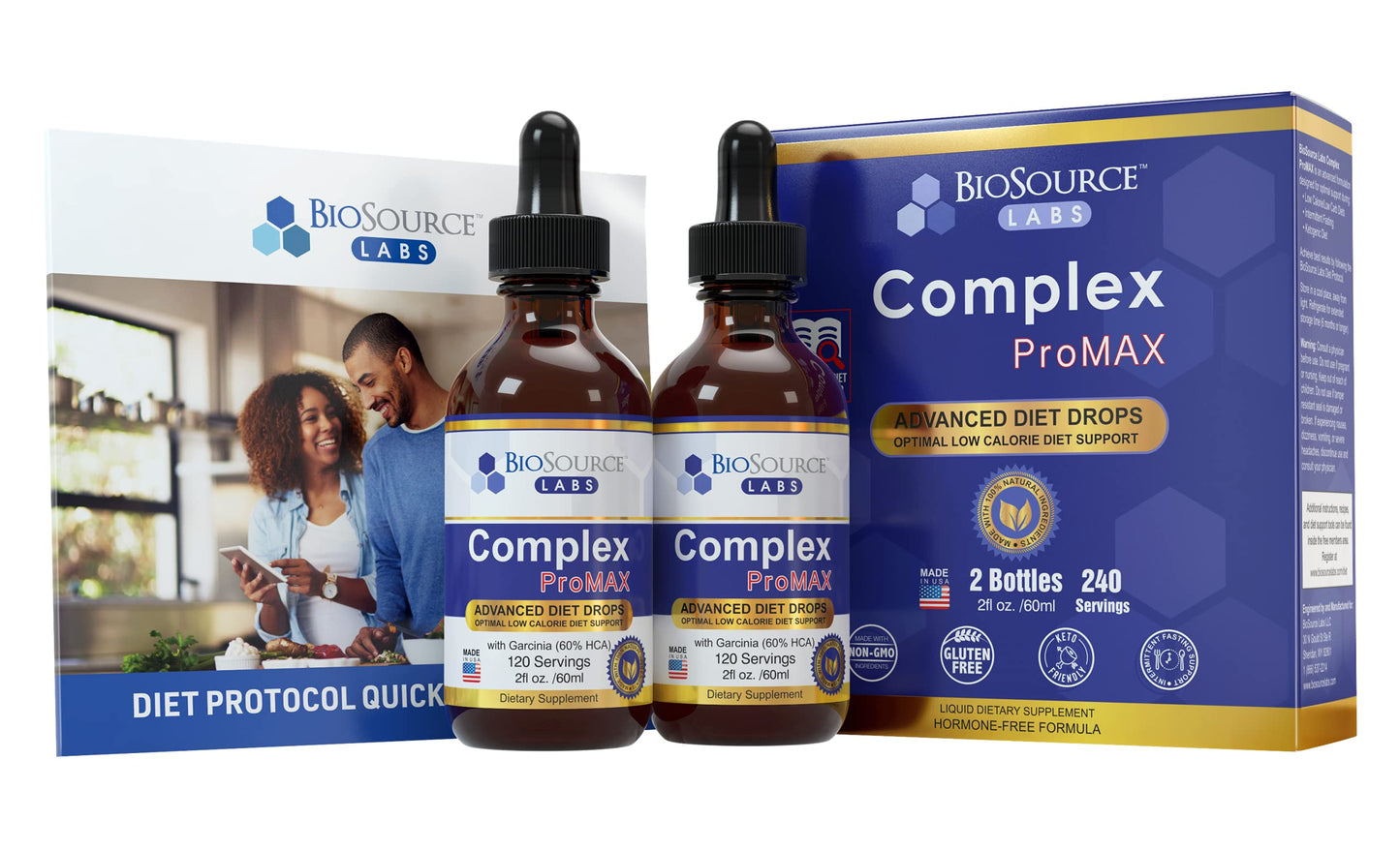 BioSource Labs Complex ProMAX Premium Diet Drops (2 x 2 oz Bottle)