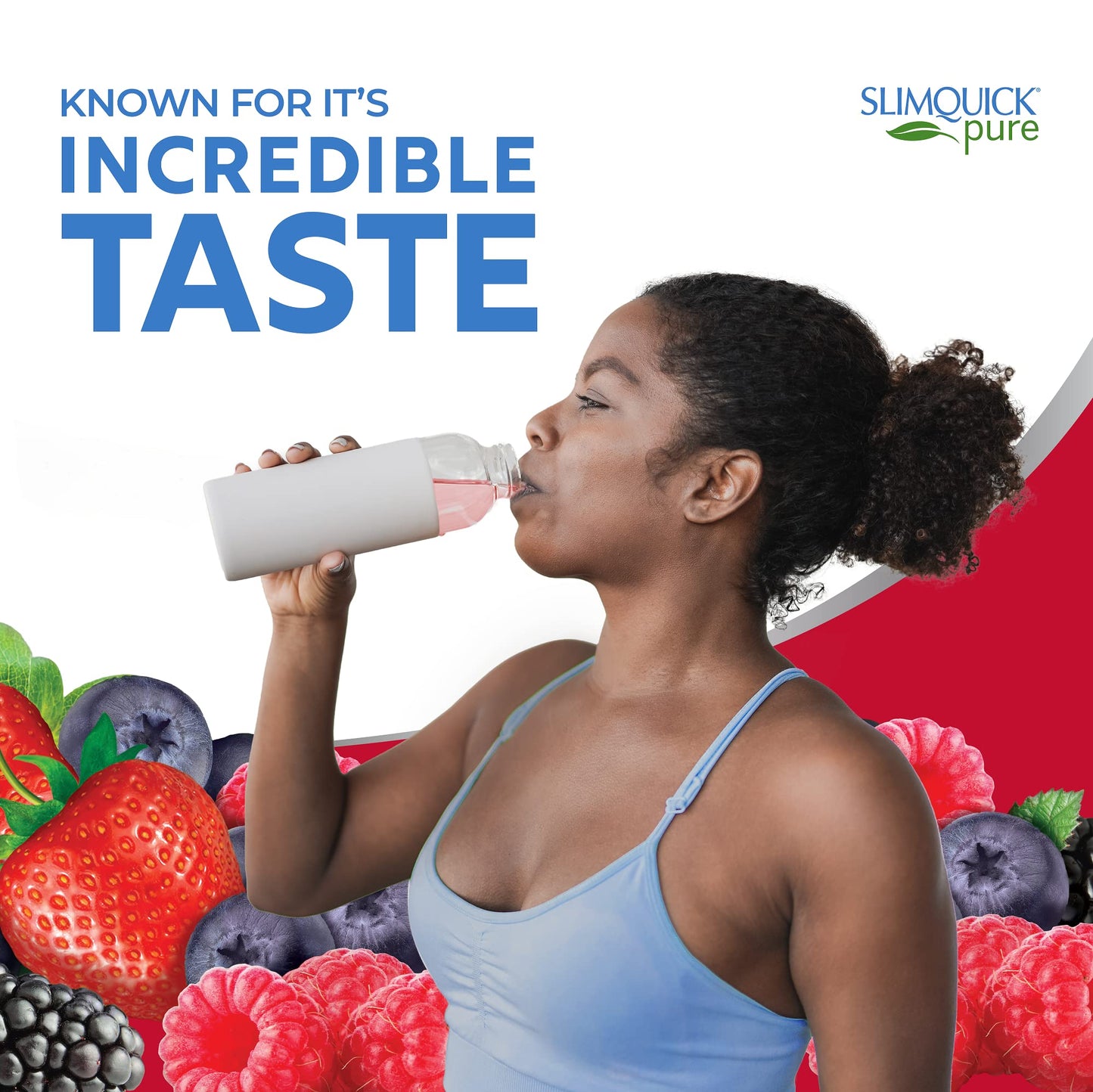 Slimquick Pure 3x Extra Strength Mixed Berry Drink Mix for Women to Help Achieve Weight Goals