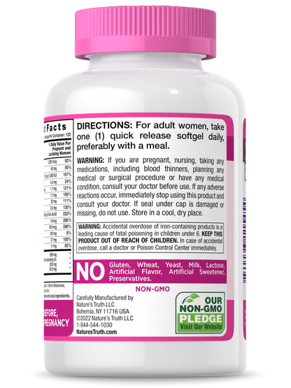 Nature's Truth Prenatal Vitamin for Women