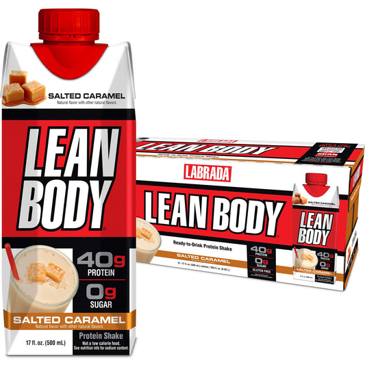 Lean Body Ready-to-Drink Salted Caramel Protein Shake, 40g Protein, Whey Blend