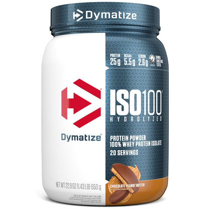 Dymatize ISO100 Whey Protein Powder with 25g of Hydrolyzed 100% Whey Isolate