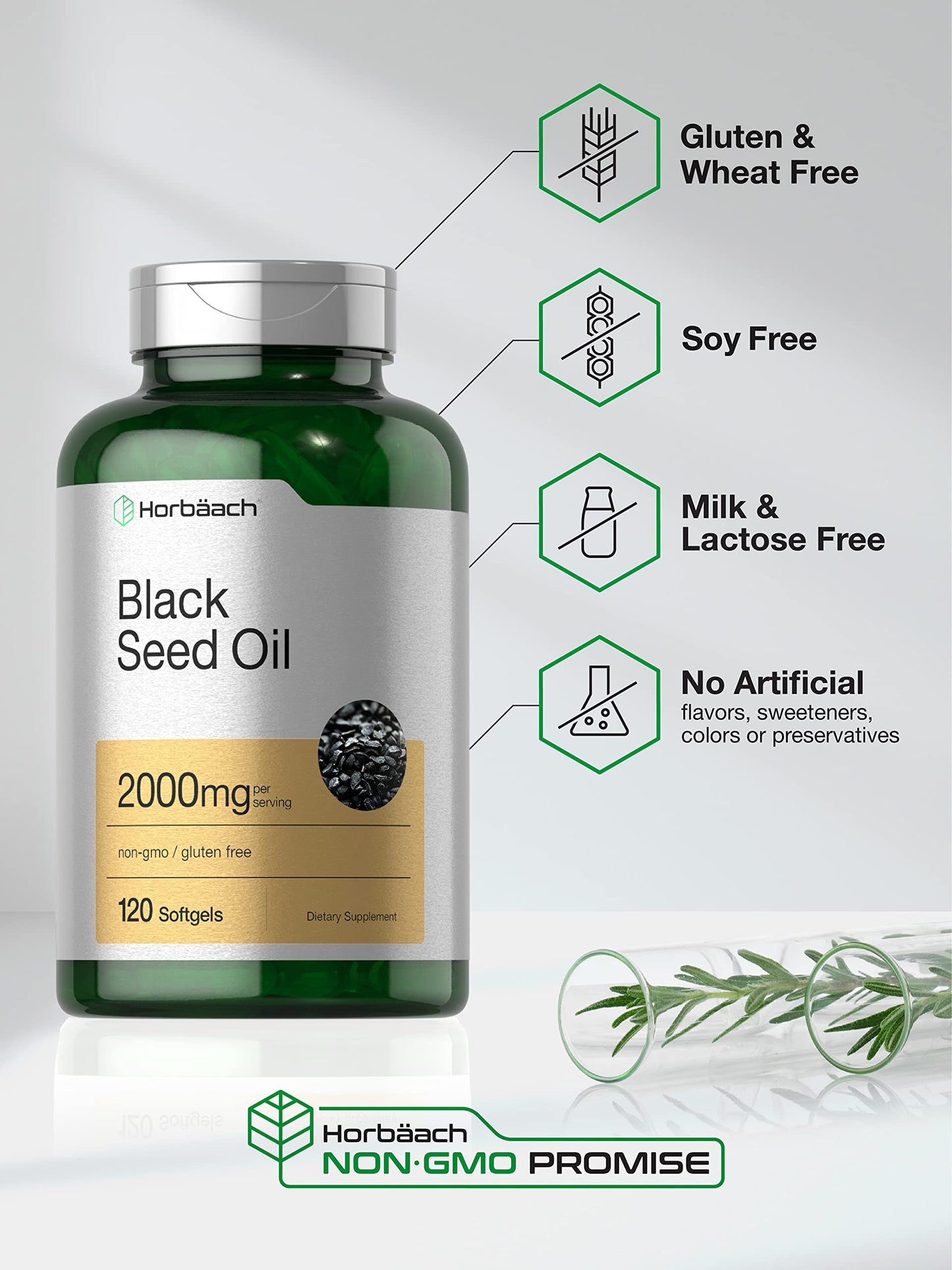 Black Seed Oil 2000mg | 120 Softgel Capsules | Cold Pressed Nigella Sativa Pills