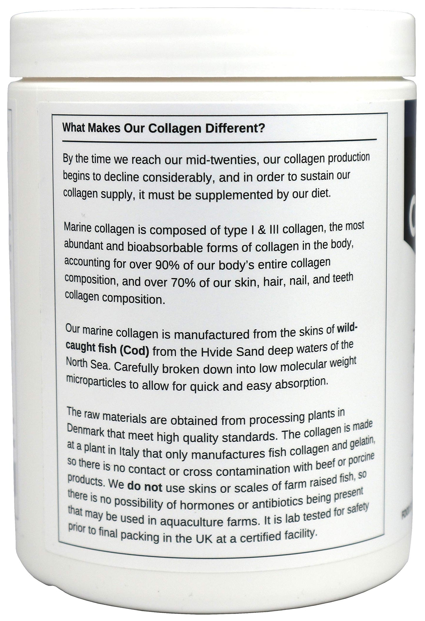 Marine Collagen Peptides (400g) | Hydrolysed from Wild Caught North SEA Cod