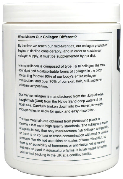 Marine Collagen Peptides (400g) | Hydrolysed from Wild Caught North SEA Cod