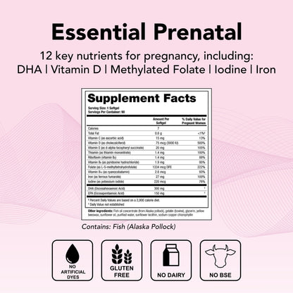 Theralogix TheraNatal One Prenatal Vitamin - 90-Day Supply - Prenatal Multivitamin