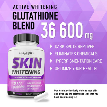 LILYMOON Glutathione Whitening Pills Skin Lightening Pills - Skin Whitening Formula