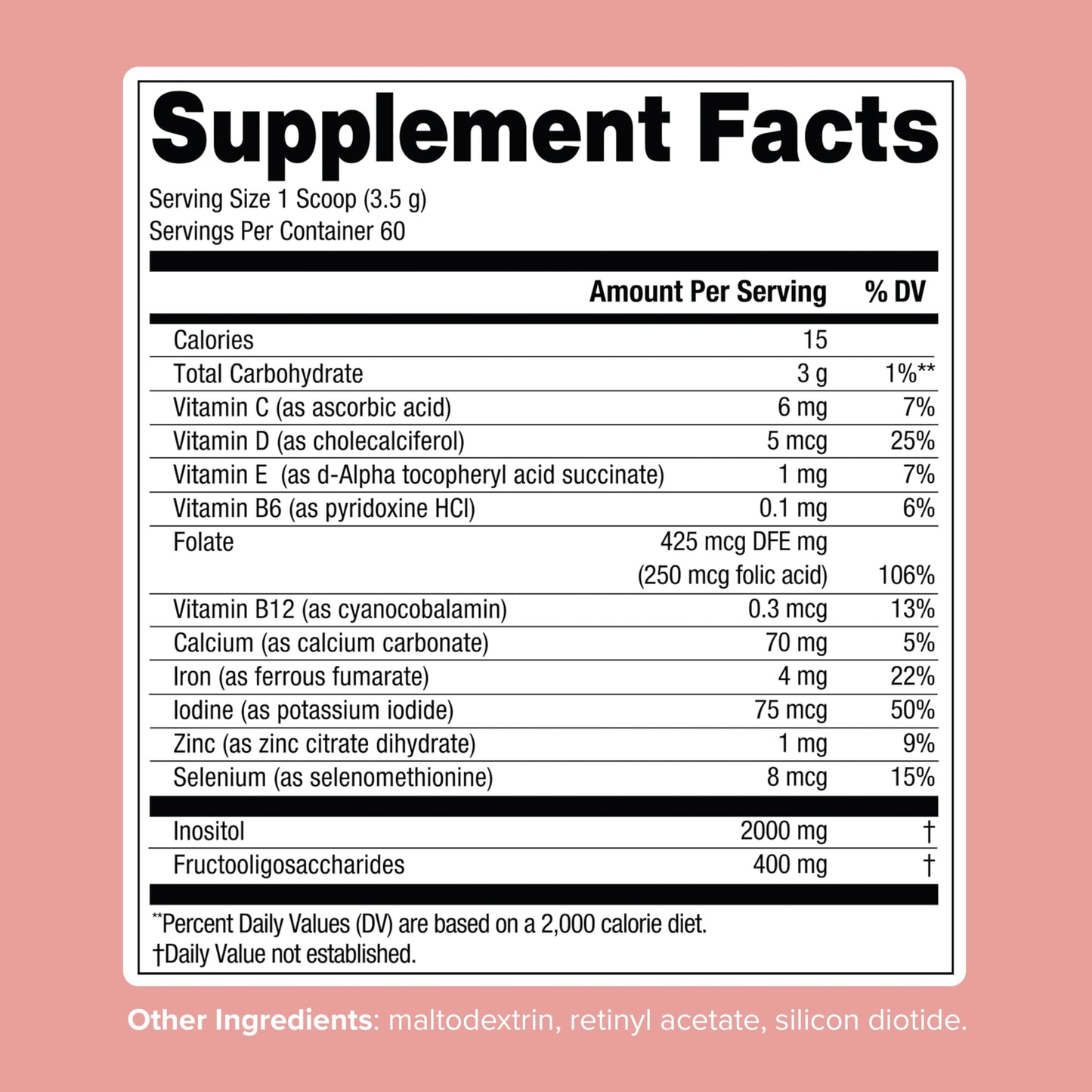 Biostime Mamabiotic Fertility and Conception Support Inositol Supplement | Folic Acid, Zinc, Selenium