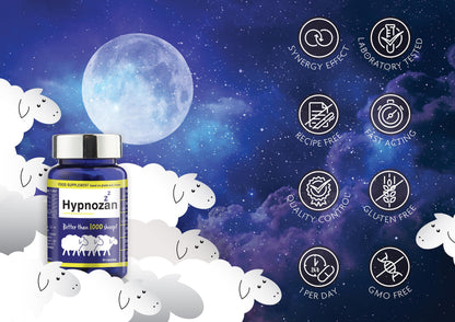 Hypnozan. 60 Easy Nights in Every Pack - 60 Capsules, Just One Before Bed. Natural