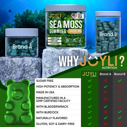 Sea Moss Gummies - Irish Seamoss Gummies for Adults & Kids - Advanced Superfood