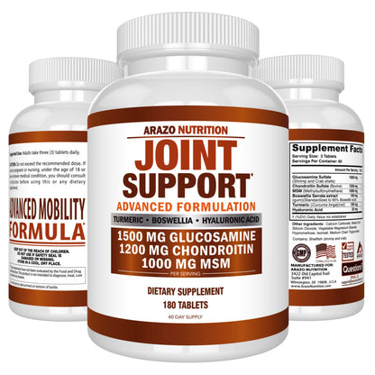 Glucosamine Chondroitin Turmeric Msm Boswellia - Joint Support Supplement for Relief