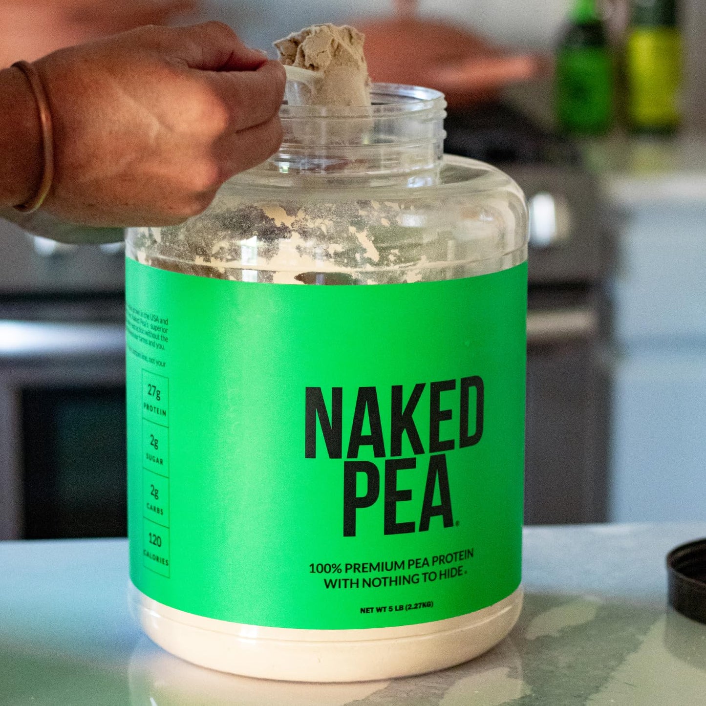 NAKED Pea - 5LB 100% Pea Protein Powder from North American Farms - Unflavored