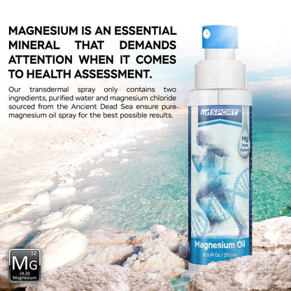 High Absorption Pure Magnesium Oil Spray – 250 ml – 100% Pure Magnesium Chloride