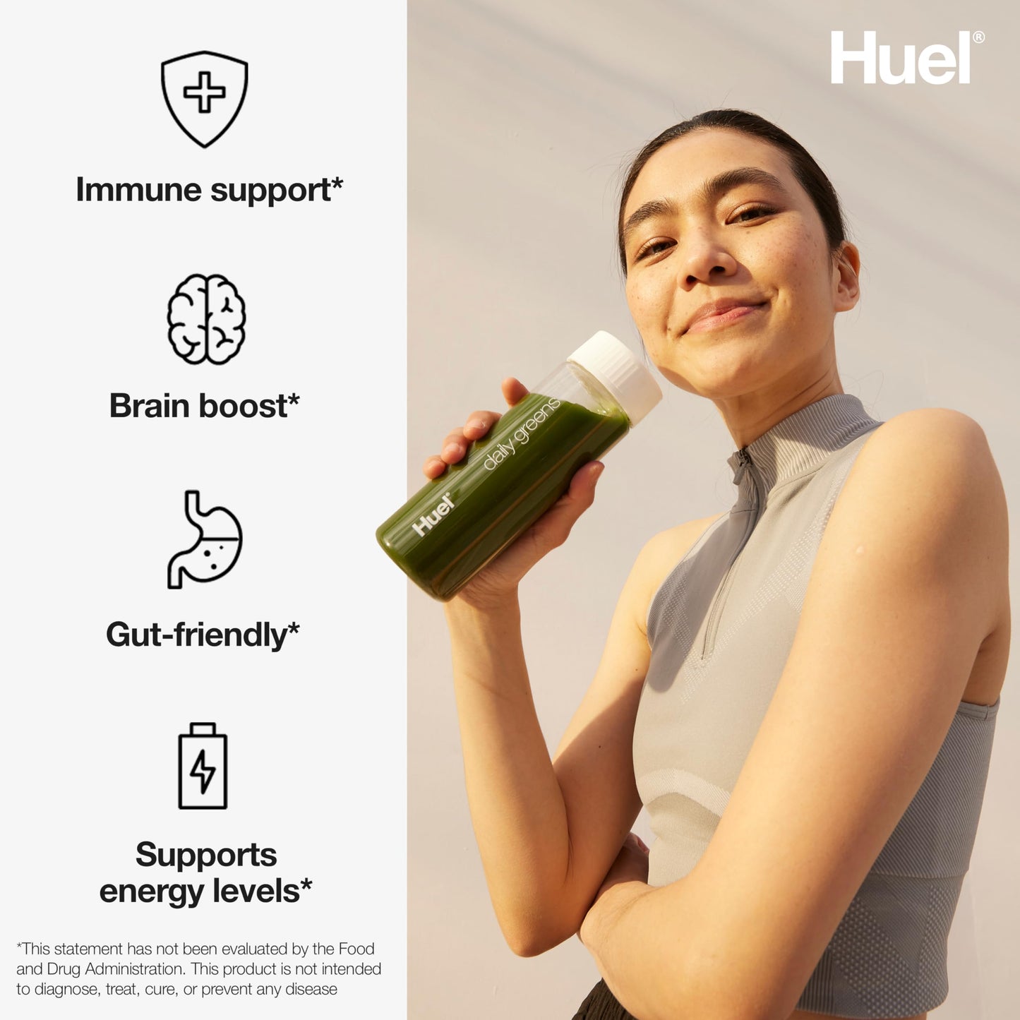 Huel Daily Greens | Superfood Greens Powder | 91 Vitamins, Minerals, and Wholefood