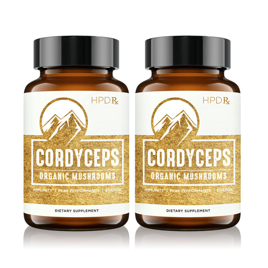 HPD Rx Premium Organic Cordyceps Mushroom Extract Performance , Pack of 2