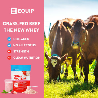 Equip Foods Prime Protein - Grass-Fed Beef Protein Powder Isolate -Paleo and Keto