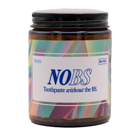 NOBS Toothpaste Tablets - Nano Hydroxyapatite, Flouride & Plastic Free, Eco & Travel 