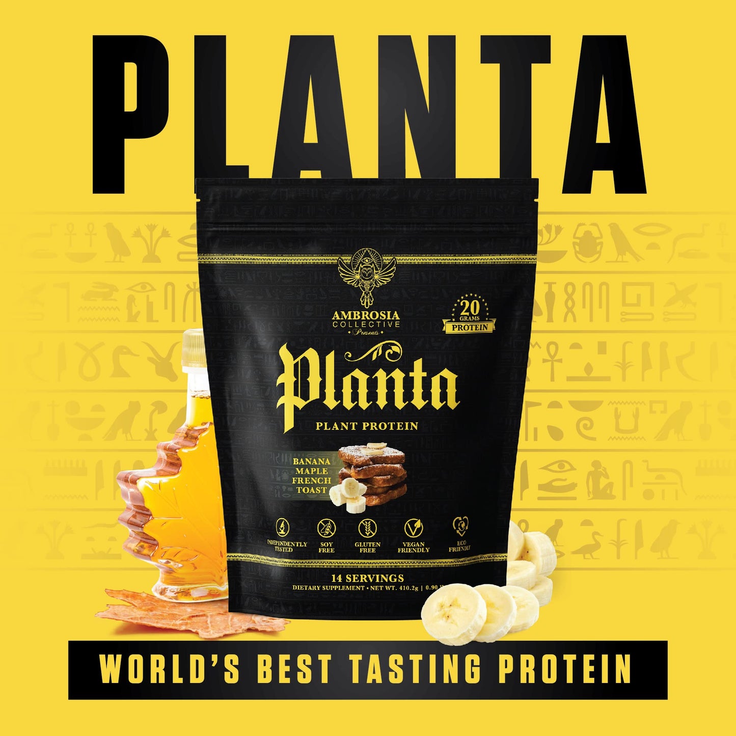 Ambrosia Planta - Premium Organic Plant-Based Protein | Vegan & Keto Friendly | Gourmet