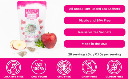 Skinny Botanicals Daytime Detox Tea for Body Cleanse All Natural - Laxative-Free, Supports