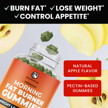 Morning Fat Burner Gummies for Weight Loss for Women & Men | Thermogenic Belly