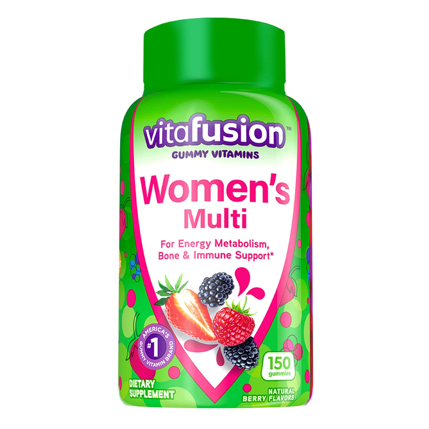 Vitafusion Fiber Well Sugar Free Fiber Supplement & Womens Multivitamin Gummies