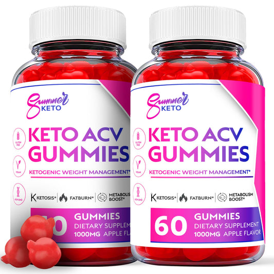 Ark Labs (2 Pack) Summer Keto Gummies - Summer Gummies, Summer Keto ACV Gummy